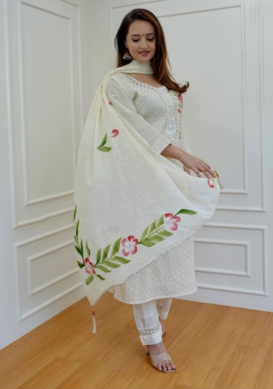 kurti white