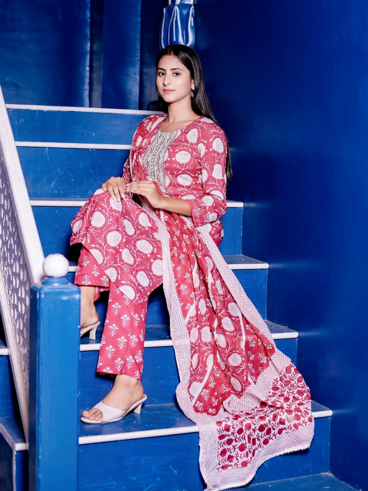 Rosabagh Block Print Kurti