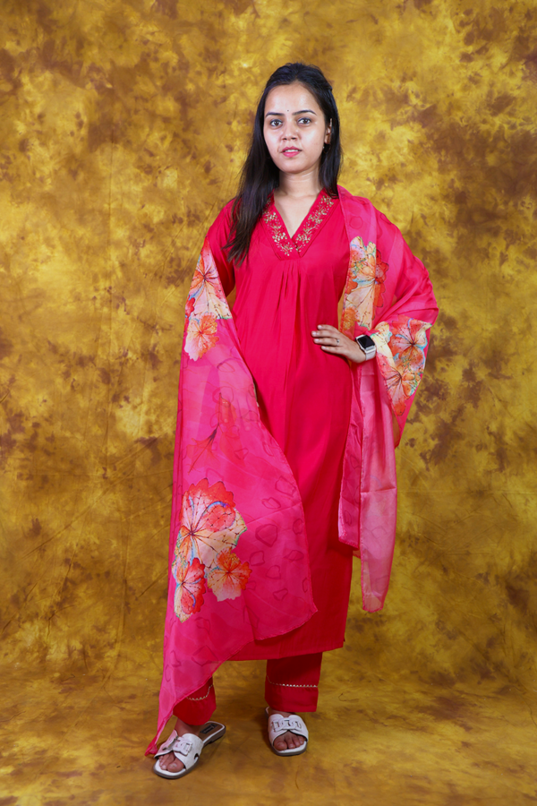 Rose Pink Kurta Set